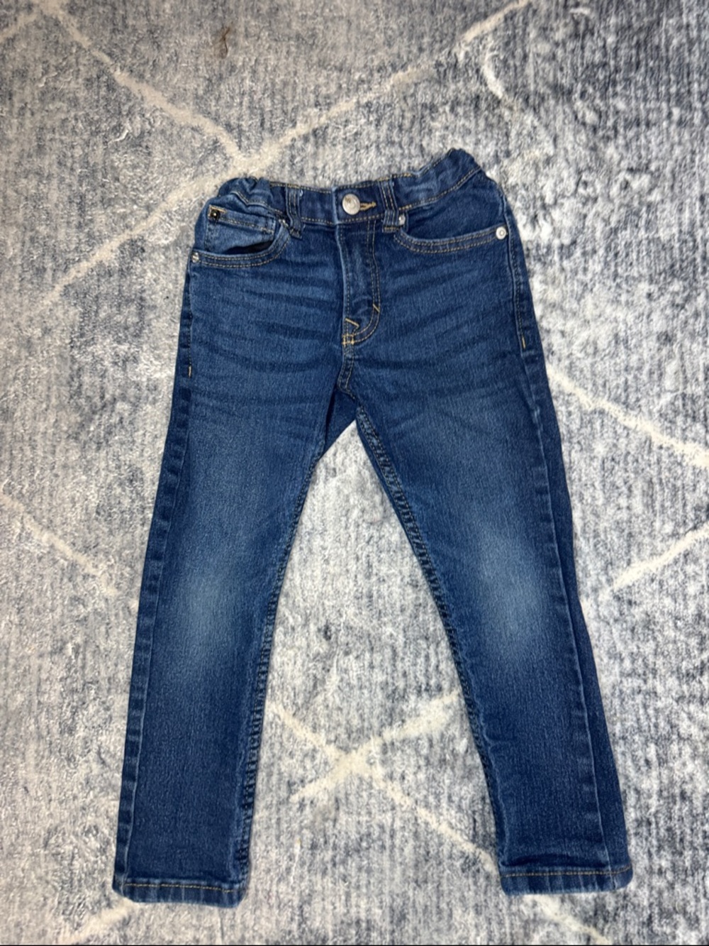 Calvin Klein Jeans Kids Dark Blue Denim Stretch Pants